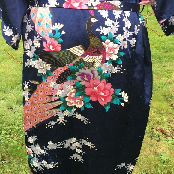 3/$20 Oriental Village Silk Robe - Picture 6 of 10
